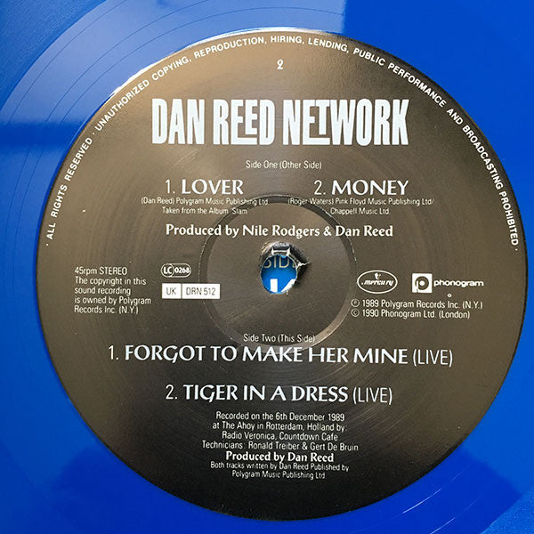 Dan Reed Network : Lover / Money (12", Single, Blu)