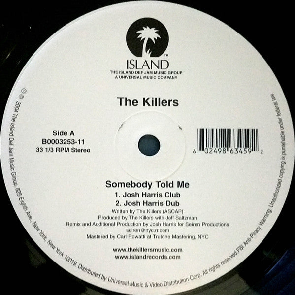 The Killers : Somebody Told Me (12")