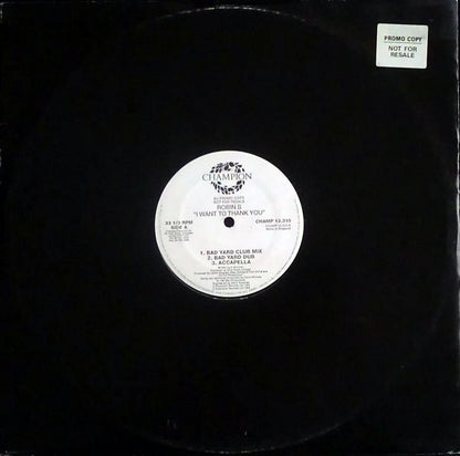 Robin S. : I Want To Thank You (12", Pro)