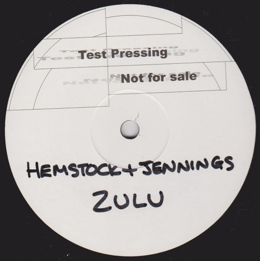 Hemstock & Jennings : Zulu (12", TP)