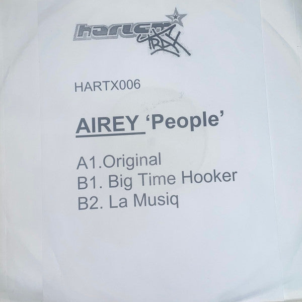 Airey : People / Big Time Hooker / La Musiq (12", W/Lbl)
