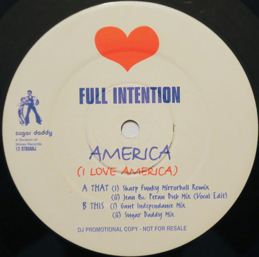 Full Intention : America (I Love America) (2x12", Promo)