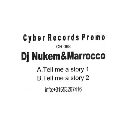 DJ Nukem & Marrocco : Tell Me A Story (12", Promo)