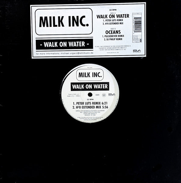 Milk Inc. : Walk On Water (12")