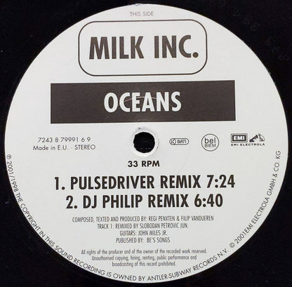 Milk Inc. : Walk On Water (12")