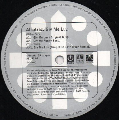 Alcatraz : Giv Me Luv (Original / Deep Dish Mixes) 1/2 (12", Rec)