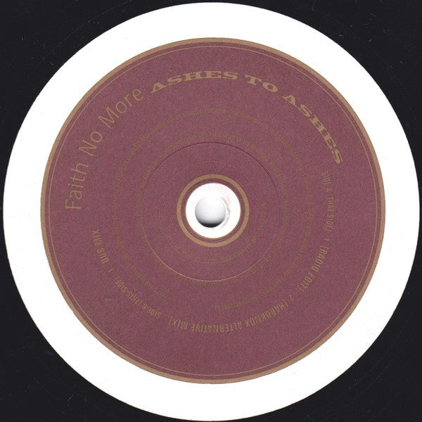 Faith No More : Ashes To Ashes (12", Single)