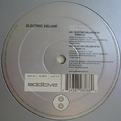 Electric Deluxe : Electric Deluxe (Cristian Varela Remixes) (12", Ltd)