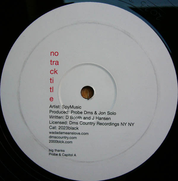 Spymusic : No Track Title (12", S/Sided)