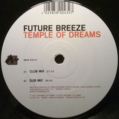 Future Breeze : Temple Of Dreams (12")