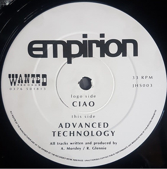 Empirion : Ciao / Advanced Technology (12")