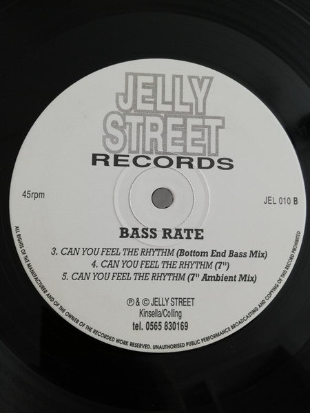 Bassrate : Can You Feel The Rhythm EP (12", EP)