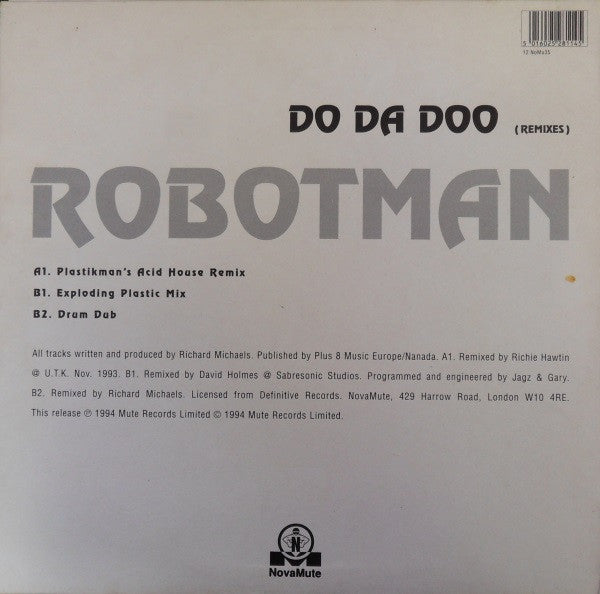 Robotman : Do Da Doo (Remixes) (12")