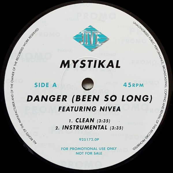 Mystikal : Danger (Been So Long) (12", Promo)