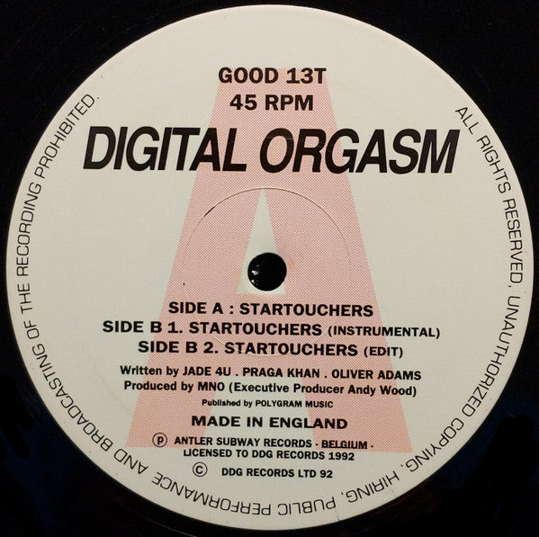 Digital Orgasm : Startouchers (12")