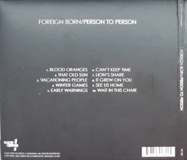 Foreign Born : Person To Person (CD, Album)