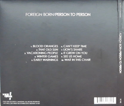 Foreign Born : Person To Person (CD, Album)