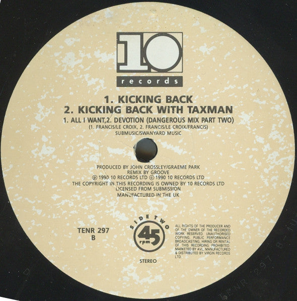 Kicking Back with Taxman : Devotion (Remix) (12")