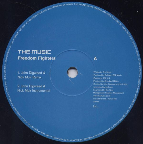 The Music : Freedom Fighters (12", Promo)