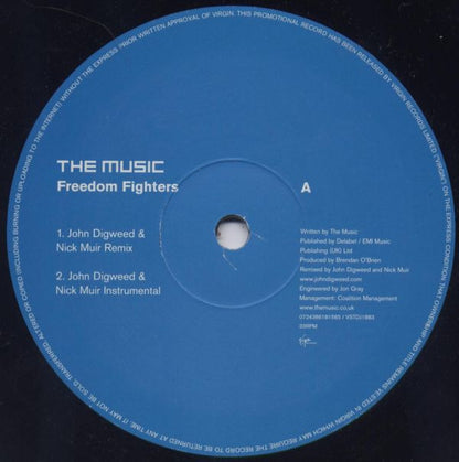 The Music : Freedom Fighters (12", Promo)
