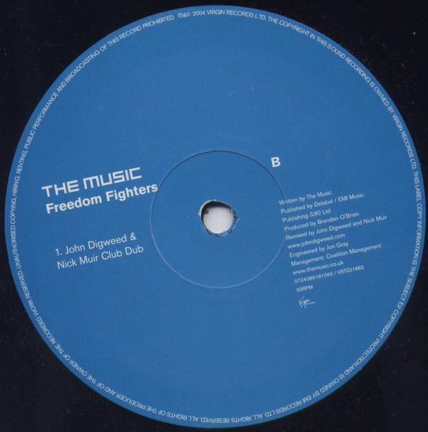 The Music : Freedom Fighters (12", Promo)