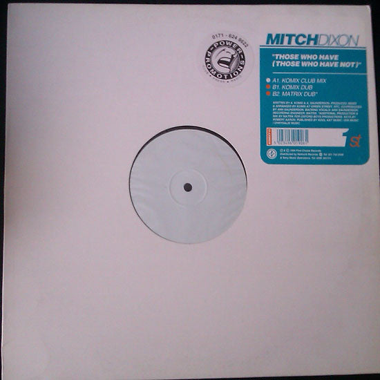 Mitch Dixon : Those Who Have (Those Who Have Not) (12", W/Lbl)