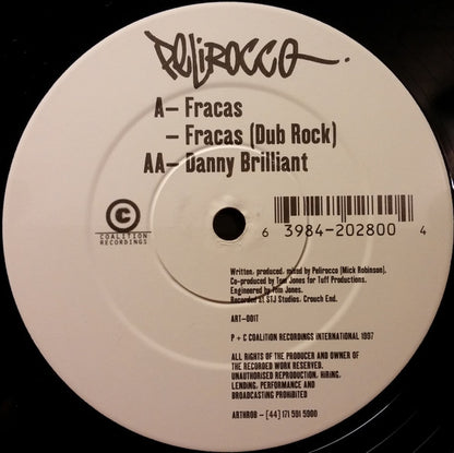 Pelirocco : Fracas / Danny Brilliant (12")