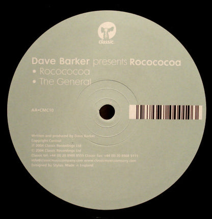 Dave Barker : Rocococoa (12")