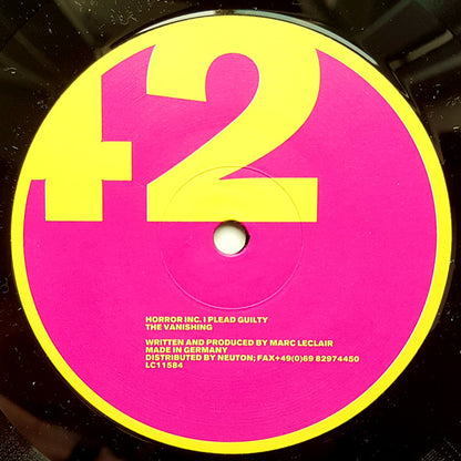 Horror Inc. : I Plead Guilty (12")