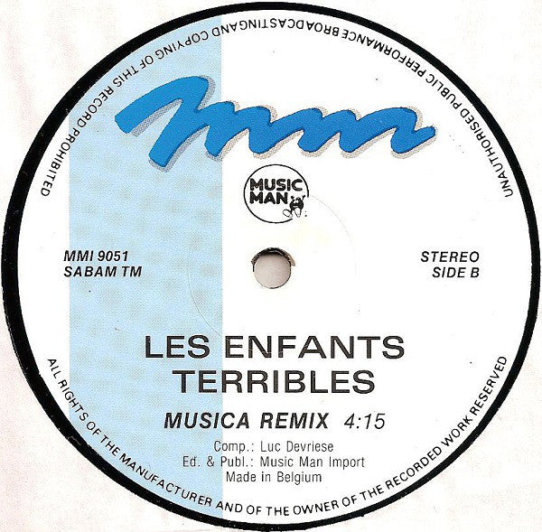 Les Enfants Terribles : Musica (12")