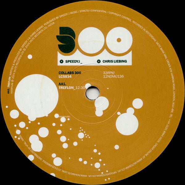 SpeedyJ* _ Chris Liebing : Collabs 300 (12")