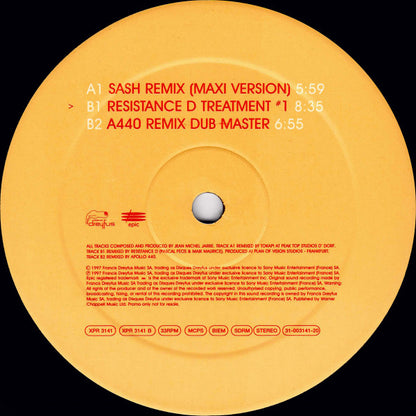 Jean Michel Jarre* : Oxygène 10 (12", Promo)