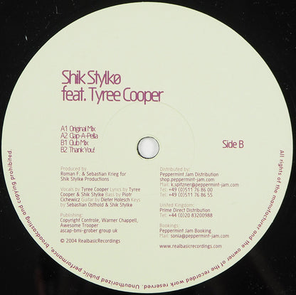 Shik Stylkø Featuring Tyree Cooper : My People (12")