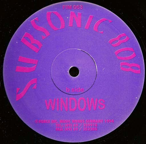 Subsonic 808 : Ride Me (10")