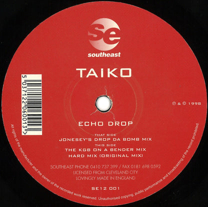 Taiko (2) : Echo Drop (12", Single)