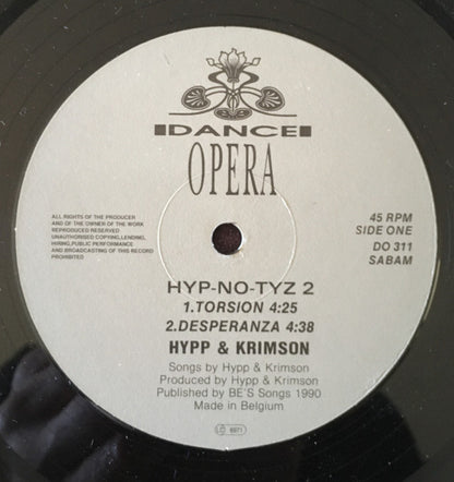 Hypp&Krimson* : Hyp-No-Tyz 2 (12")