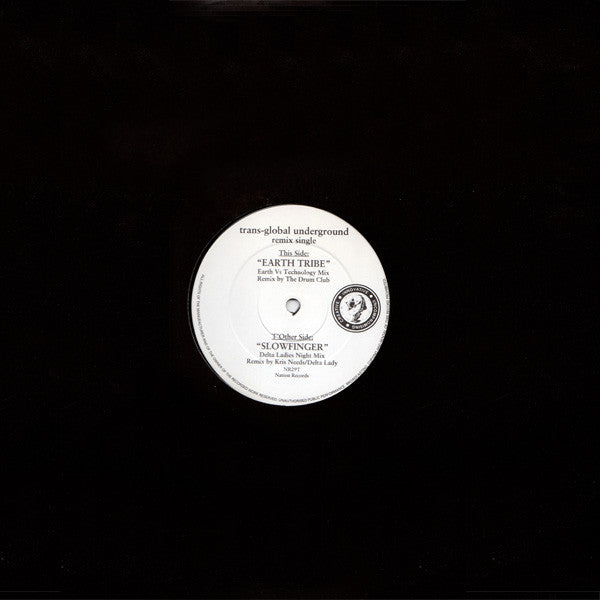 Transglobal Underground : Earth Tribe / Slowfinger (12", W/Lbl)