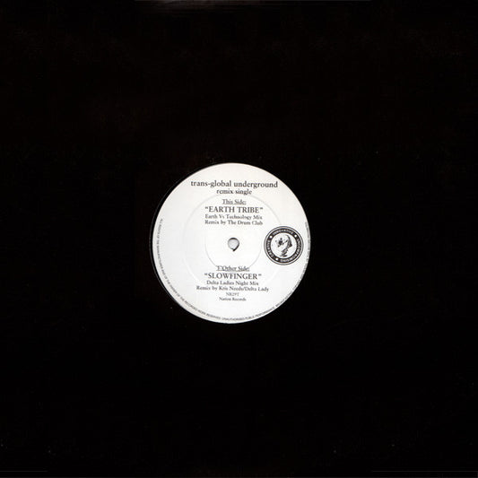 Transglobal Underground : Earth Tribe / Slowfinger (12", W/Lbl)