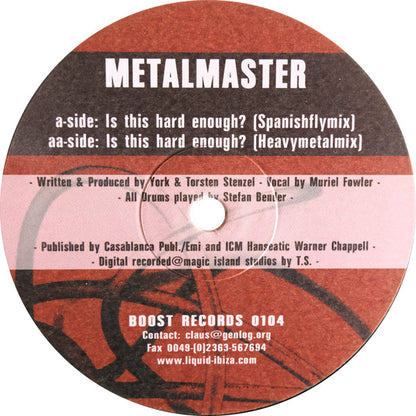 Metalmaster : Is This Hard Enough? (12")