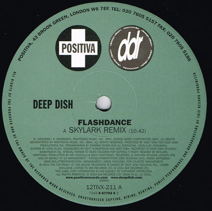 Deep Dish : Flashdance (12", Single, No2)