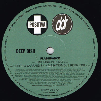 Deep Dish : Flashdance (12", Single, No2)