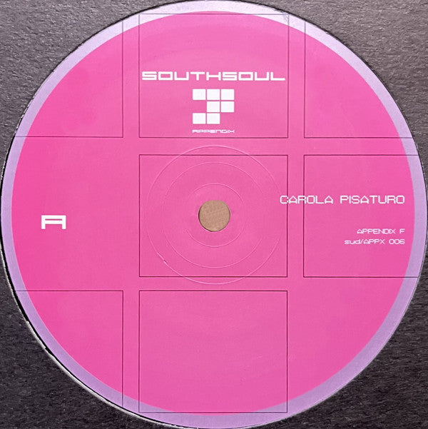 Carola Pisaturo : Appendix F (12")