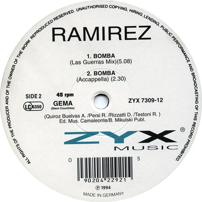 Ramirez : Bomba (12")