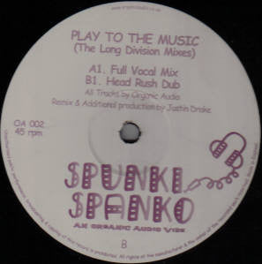 Organic Audio : Play To The Music (The Long Division Mixes) (12")