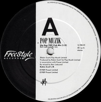 M (2) : Pop Muzik (Ben Liebrand Remix) (12")