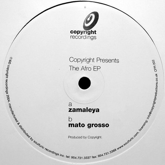 Copyright : The Afro EP (12", EP, TP)