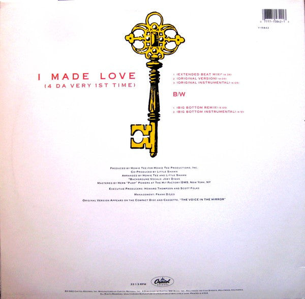 Little Shawn : I Made Love (4 Da Very 1st Time) (12")