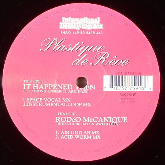 Plastique De Rêve : Rodéo Mécanique (12")