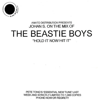 Johan S. Vs. Beastie Boys : Hold It Now, Hit It (12", Ltd, Unofficial, W/Lbl)