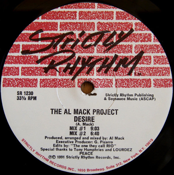 Al Mack : Nightlife / Desire (12")